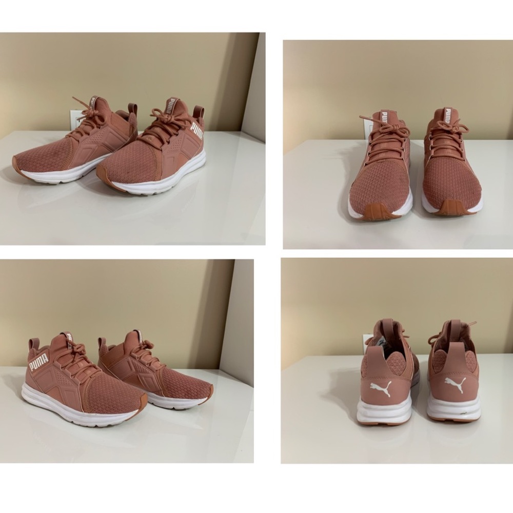 Light Pink and White Sneakers: Puma